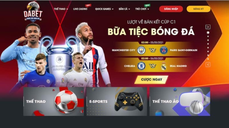 Một trong top 5 nhà cái uy tín chính là DABET